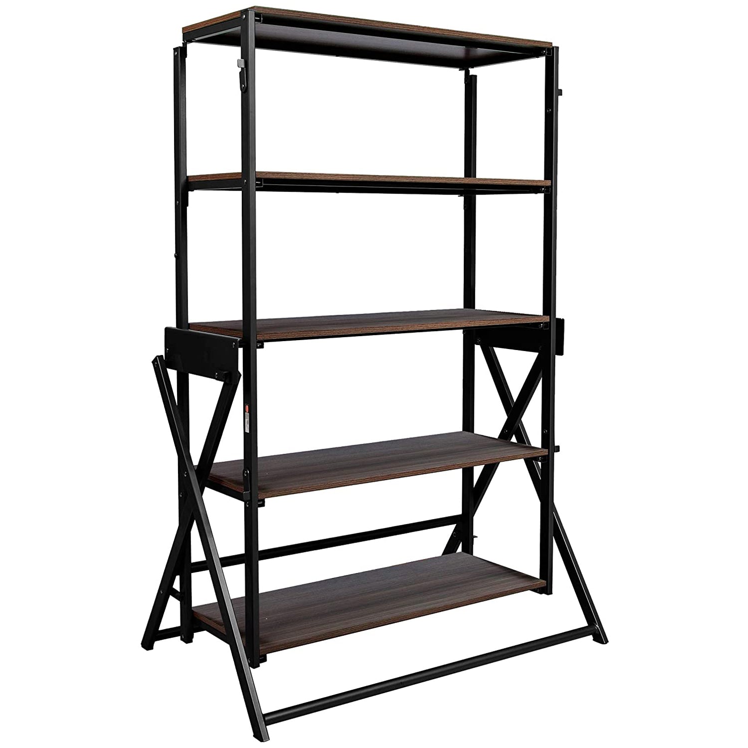 Origami 2 in 1 Multifunctional Wooden Storage Shelf To Table Desk Unit(Open Box) - VMInnovations