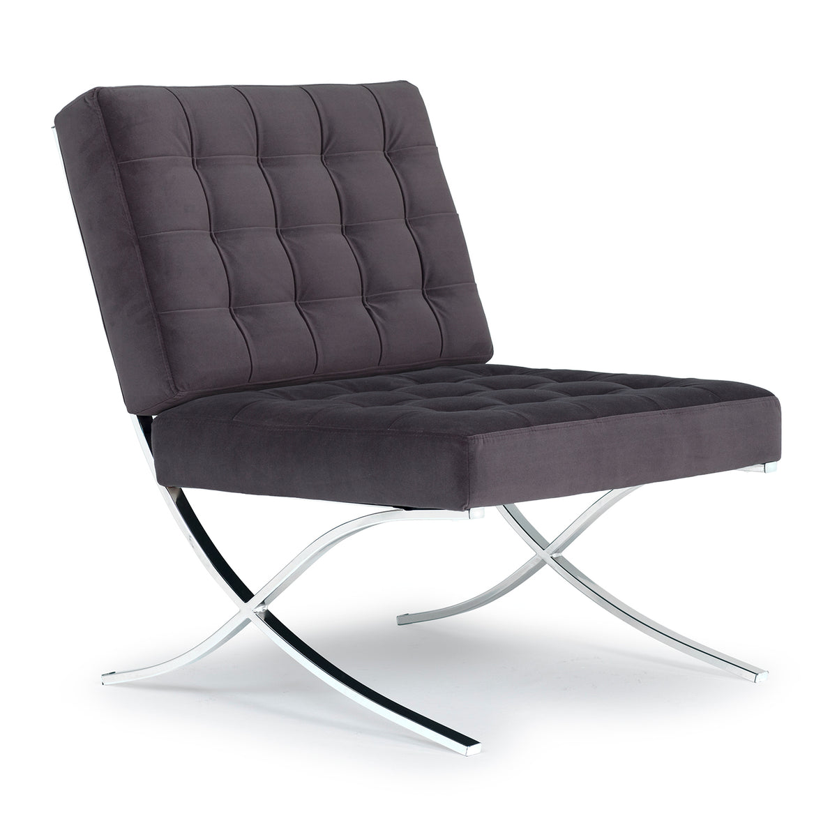 Studio Designs Home Atrium Modern Velvet Accent Indoor Lounge Chair (Open Box)