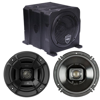 Wet Sounds Marine Subwoofer Enclosure + Polk Audio Stereo Speakers (Pair)