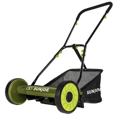 Sun Joe 16" Manual Reel Mower with Grass Catcher and Adjustable Height (Used) - VMInnovations