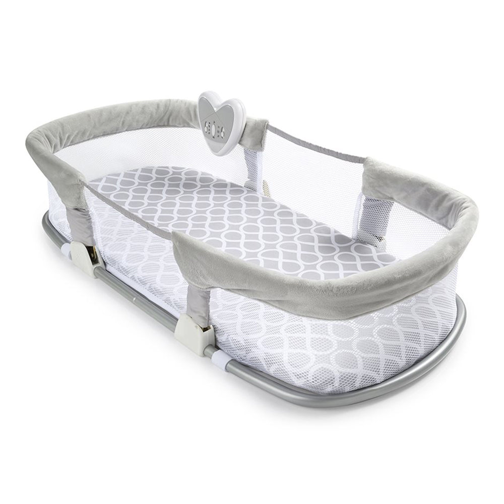 Summer Infant SwaddleMe Deluxe By Your Side Sleeper w/ Sound, Gray (Open Box)