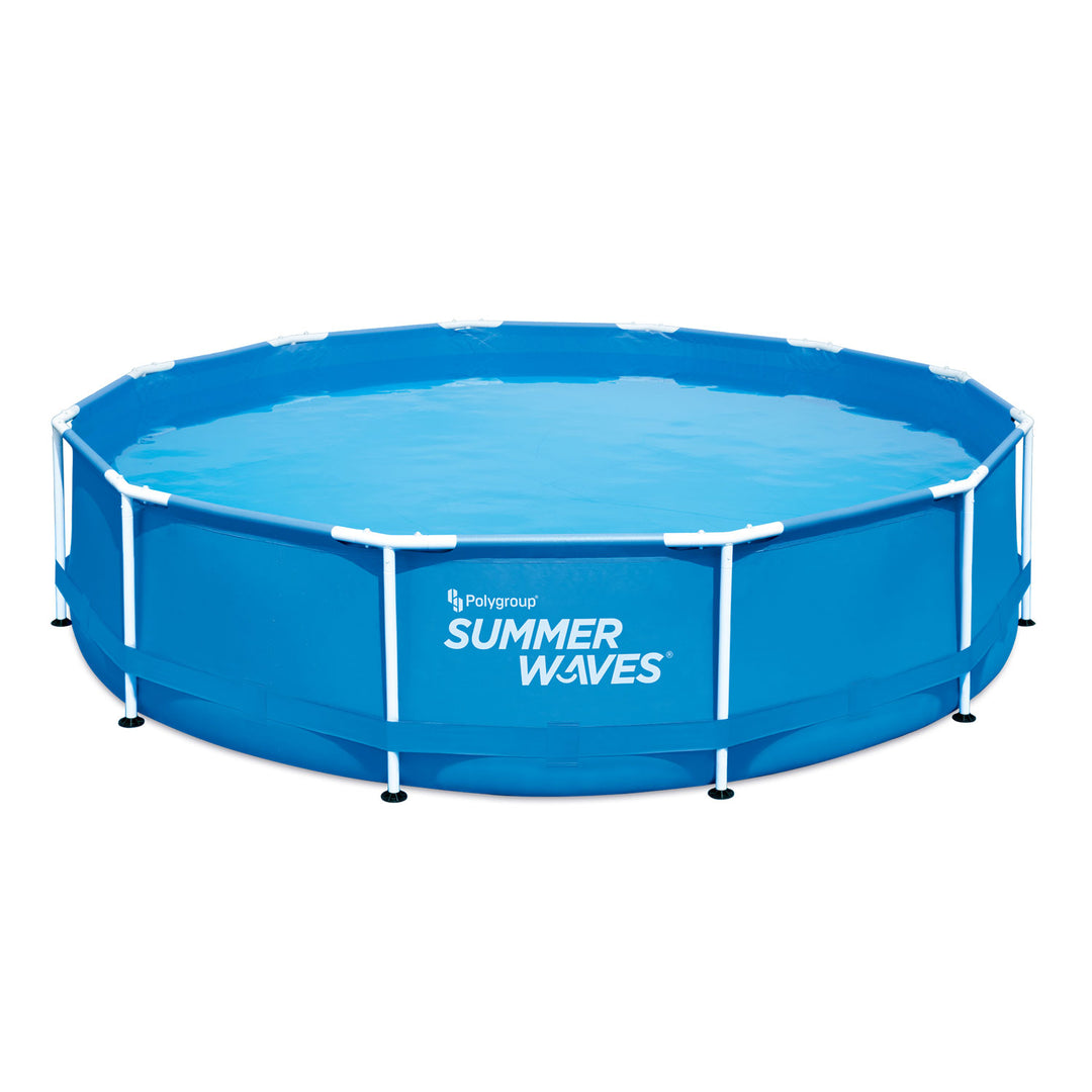 Summer Waves Active Metal Frame 12ft x 30in Above Ground Pool w/ Pump (Open Box)