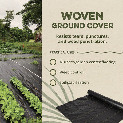 DeWitt Sunbelt 4' Weed Barrier Fabric Ground Cover, 300' (Open Box) (2 Pack) - VMInnovations