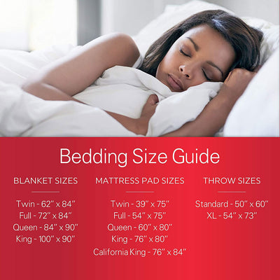 Sunbeam Heated Electric Fleece Throw Comforter w/ Controller, Red Plaid (Used) - VMInnovations