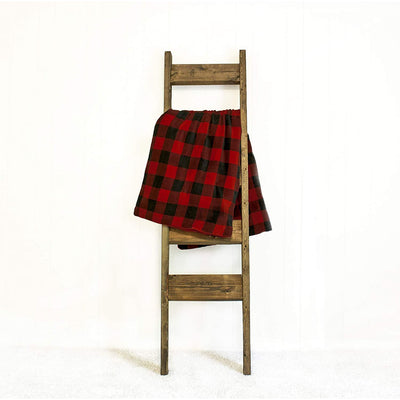 Sunbeam Heated Electric Fleece Throw Comforter w/ Controller, Red Plaid (Used) - VMInnovations