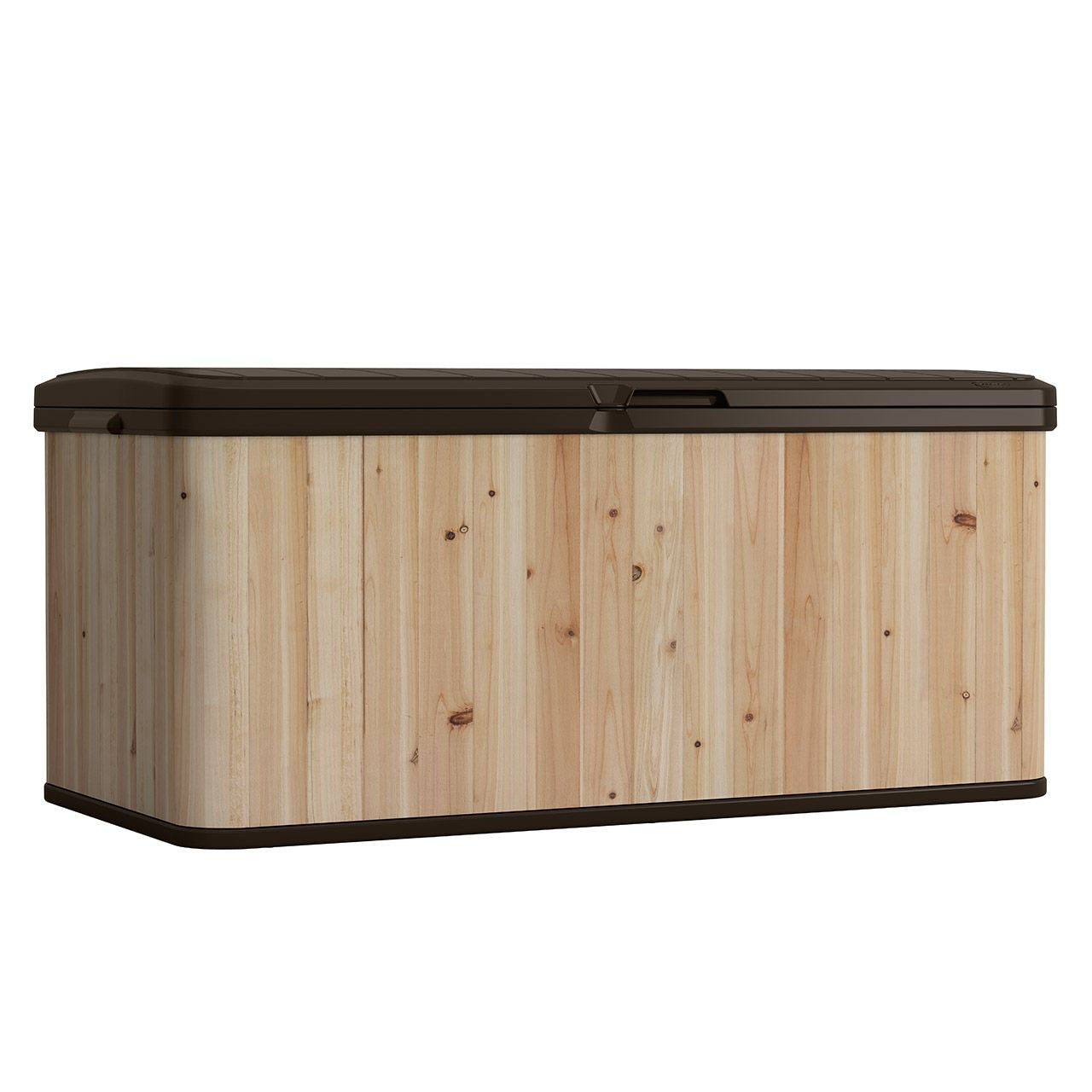 Suncast 120 Gallon Extra Large Hybrid Deck Box w/ Resin Floor and Lid (Open Box)