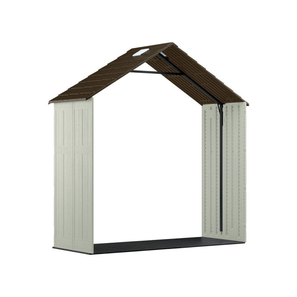 Suncast BMS80 Tremont 3 Foot Resin Outdoor Storage Shed Expansion Kit, Vanilla