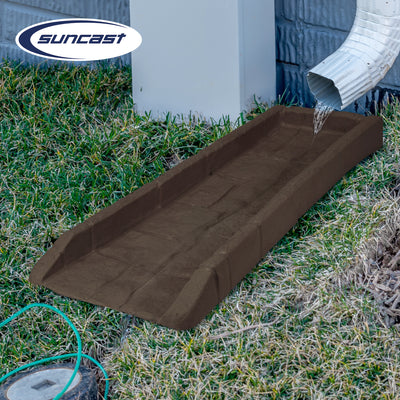 Suncast SBR24 Decorative Home Splash Rain Gutter Drain Block Replacement Guard - VMInnovations