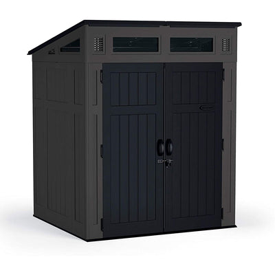 Suncast 6 x 5 Foot Outdoor Storage Shed, 200 Cubic Feet, Peppercorn (Open Box)