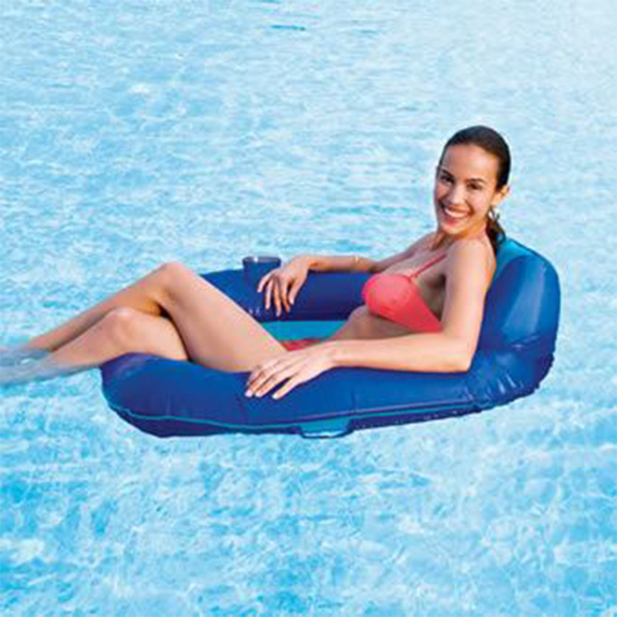 SwimWays Spring Float SunSeat Floating Pool Lounge Chair (3-Pack)