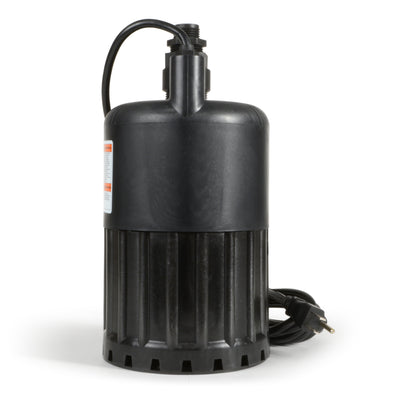 Eco Flo 1/2 HP 3180 GPH Manual Submersible Thermoplastic Utility Pump (Open Box)