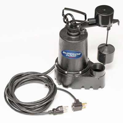 Superior Pump 1/2 HP Float Switch Cast Iron Submersible Sump Pump (Open Box)