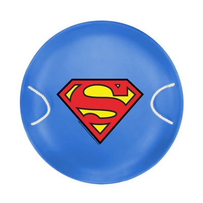 26" Heavy Duty Superman Metal Saucer Sled with Rope Handles (Used) - VMInnovations