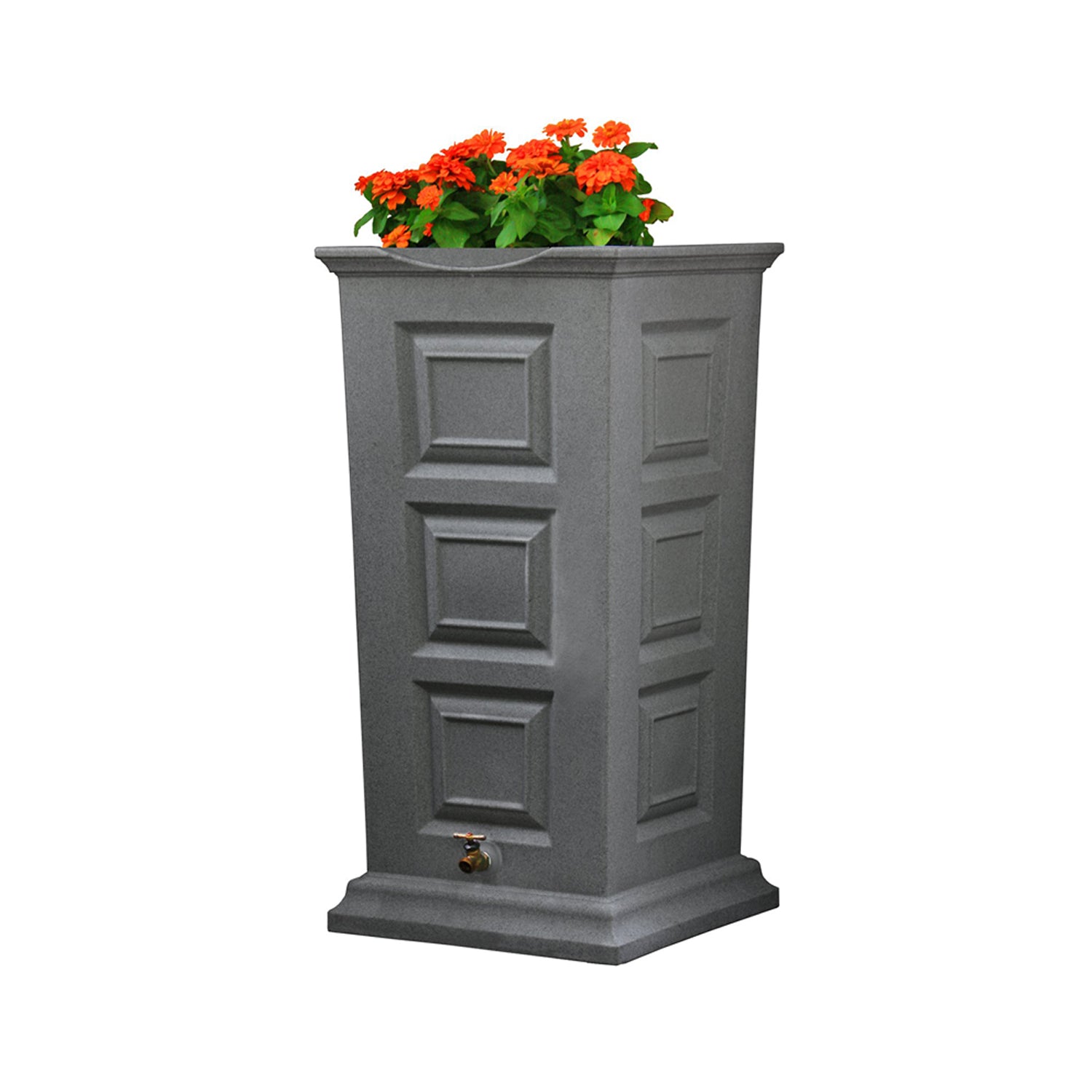 Good Ideas Savannah Outdoor 55 Gallon Rain Barrel and Planter (Used)