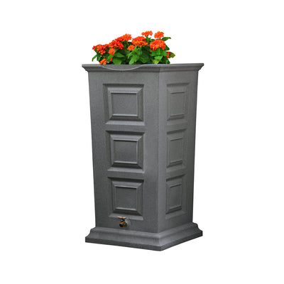 Good Ideas Savannah Outdoor 55 Gallon Rain Barrel and Planter (Used)