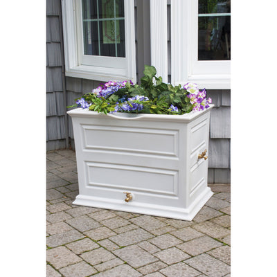 50 Gallon Colonial Rain Saver/ Barrel w/ Planter Top, Gray (Open Box)