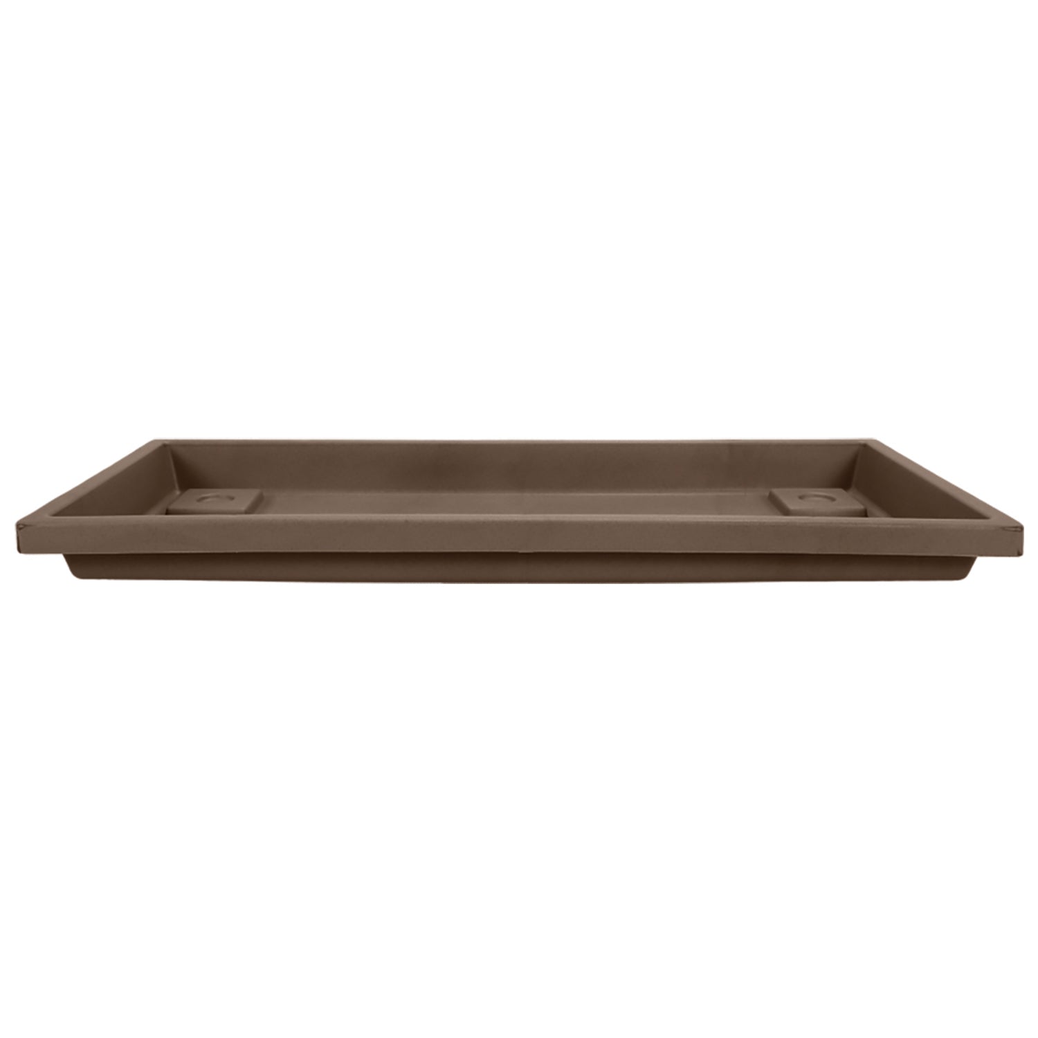 HC Companies Farmhouse Venetian 18 Inch Rectangular Flower Box Saucer, Chocolate - VMInnovations