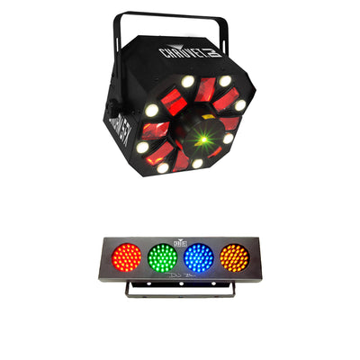 Chauvet DJ SWARM 5FX RGBAW LED Derby Strobe Light + Light Strip Wash Effect