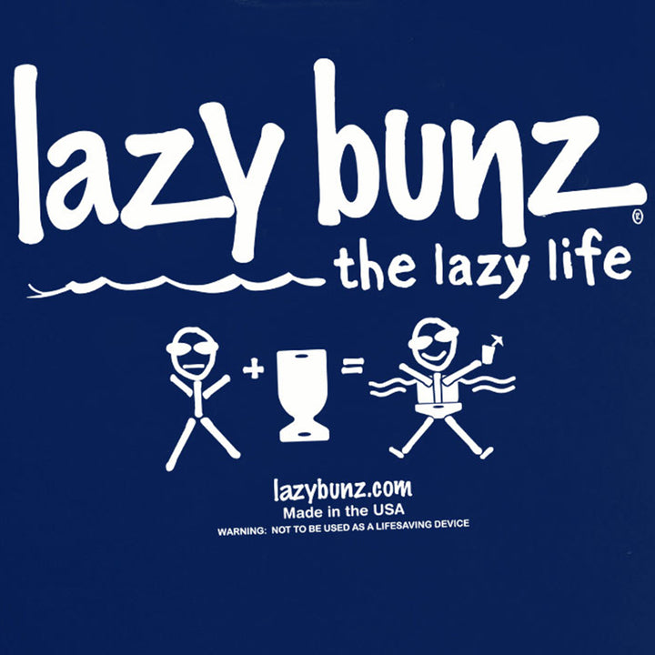 TRC Lazy Bunz Foam Saddle Swimming Pool Lounger Float, Navy Blue (Open Box) - VMInnovations