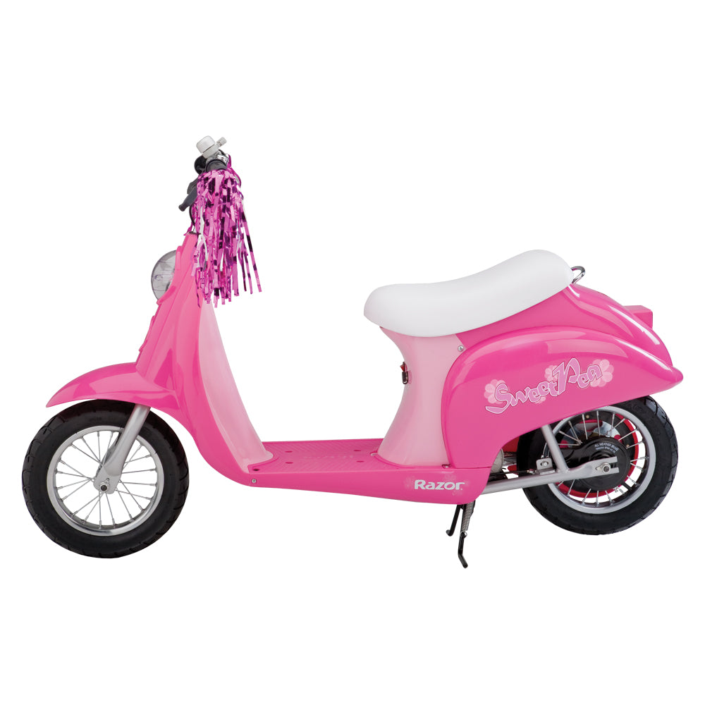 Razor Miniature Euro 24V 250W Electric Retro Scooter with Protective Gear, Pink - VMInnovations