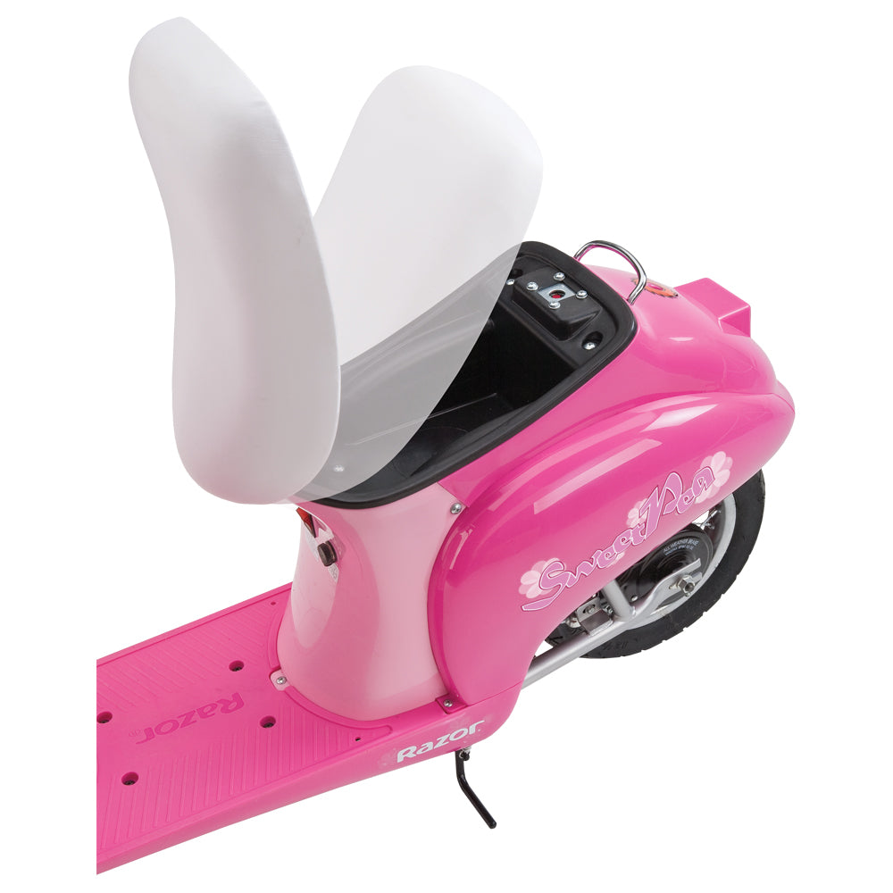 Razor Miniature Euro 24V 250W Electric Retro Scooter with Protective Gear, Pink - VMInnovations