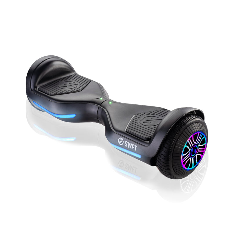 Ride SWFT Blaze Self Balancing Hoverboard Scooter w/ LED & 6.5 In Wheels, Carbon