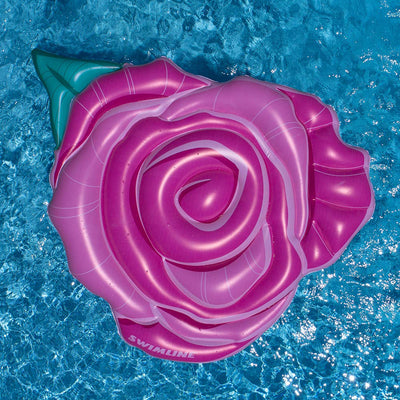Swimline 2 Person Inflatable Rose Flower Swimming Pool Float, Pink (Open Box) - VMInnovations