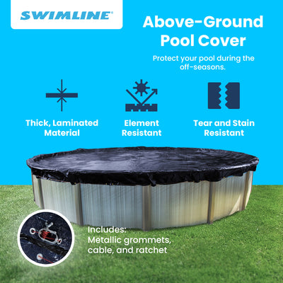 Swimline PCO834 30' Round Above Ground Swimming Cover (Cover Only)(For Parts)