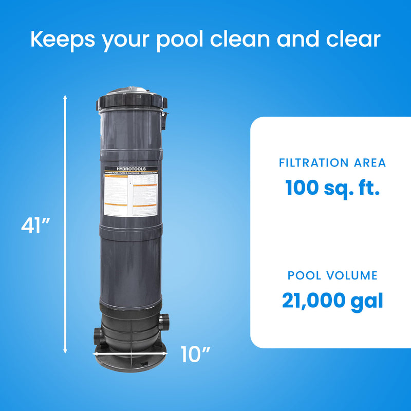 Swimline HydroTools 100 Sq Ft Sure Flo Pool Filter Tank and Elements (Open Box)