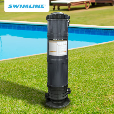 Swimline HydroTools 100 Sq Ft Sure Flo Pool Filter Tank and Elements (Open Box)