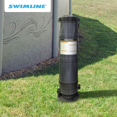 Swimline HydroTools 100 Sq Ft Sure Flo Pool Filter Tank and Elements (Open Box)