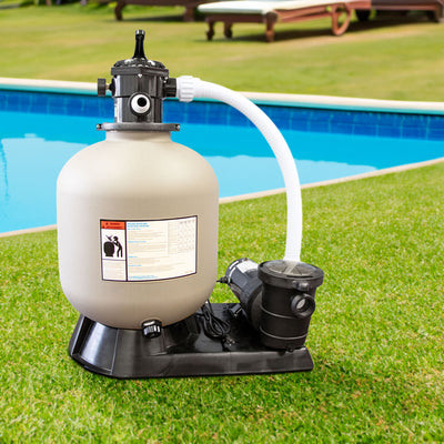 HYDROTOOLS by Swimline 19" Sand Filter Combo w/ Stand, 4500 GPH, 175lb Capacity