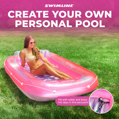 9052 71" Swimming Pool Inflatable Suntan Tub Float Lounge (Open Box)