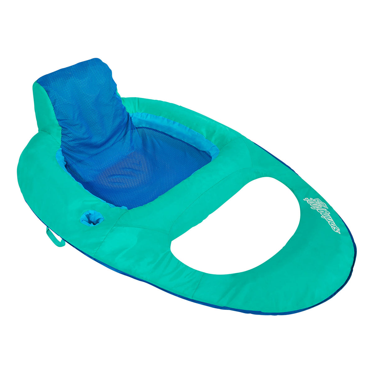 SwimWays Inflatable Twist and Fold Spring Recliner Pool Float, Aqua (3 Pack)