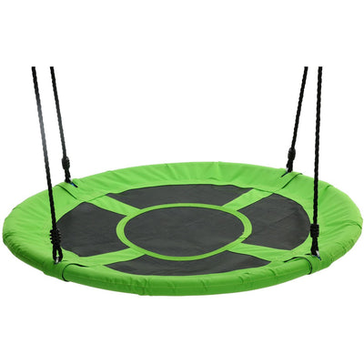 Swinging Monkey Giant 40 Inch Web Fabric Family Play Saucer Swing, Green (Used) - VMInnovations