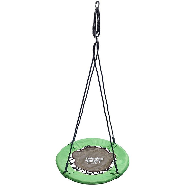 Swinging Monkey Giant 30" Bungee Outdoor Tree Saucer Swing, Green (Open Box) - VMInnovations