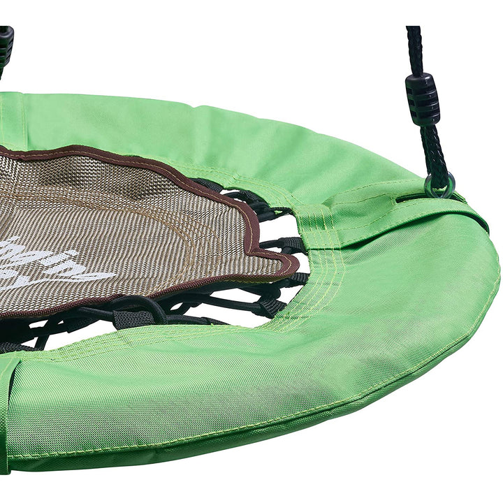 Swinging Monkey Giant 30" Weatherproof Bungee Outdoor Tree Saucer Swing, Green