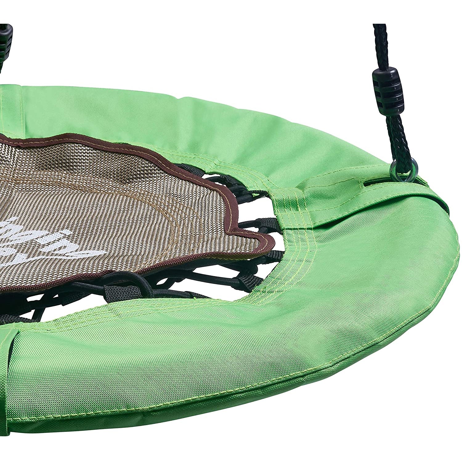 Swinging Monkey Giant 30" Weatherproof Bungee Tree Saucer Swing, Green (Used) - VMInnovations