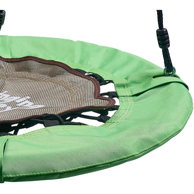 Swinging Monkey Giant 30" Weatherproof Bungee Tree Saucer Swing, Green (Used) - VMInnovations