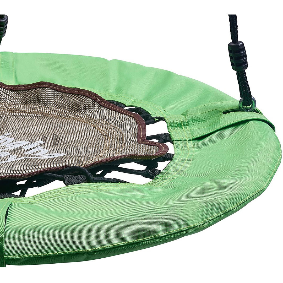 Swinging Monkey Giant 30" Weatherproof Bungee Tree Saucer Swing, Green (Used)