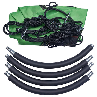 Swinging Monkey Giant 30" Weatherproof Bungee Tree Saucer Swing, Green (Used) - VMInnovations