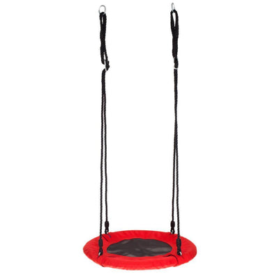 Swinging Monkey Large 24 Inch Web Fabric Outdoor Play Family Saucer Swing, Red - VMInnovations