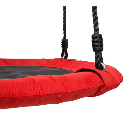 Swinging Monkey Large 24 Inch Web Fabric Outdoor Play Family Saucer Swing, Red - VMInnovations
