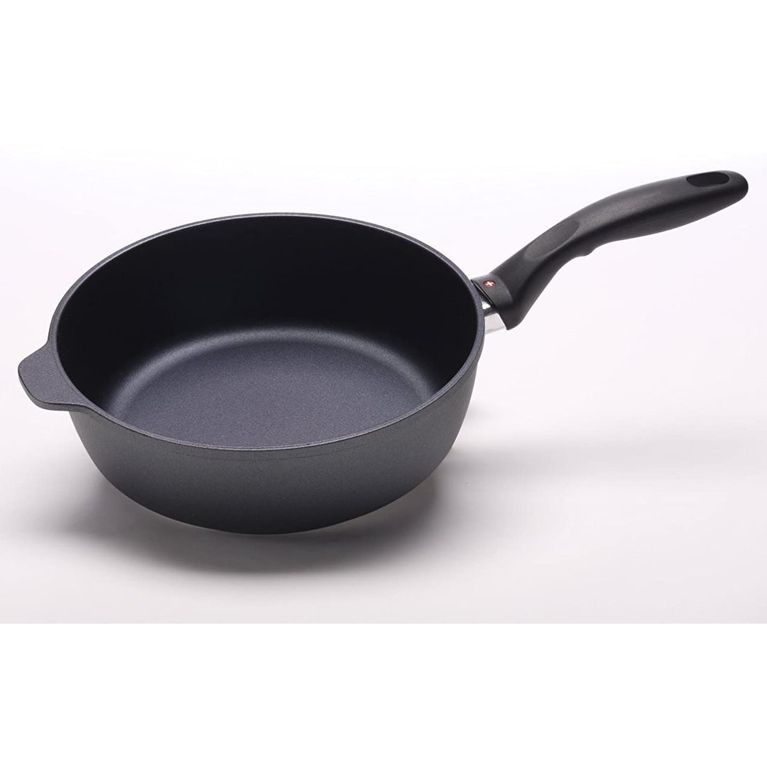 Swiss Diamond Nonstick Saute Skillet w/Glass Lid Cover, 3.2 Quarts (Open Box) - VMInnovations