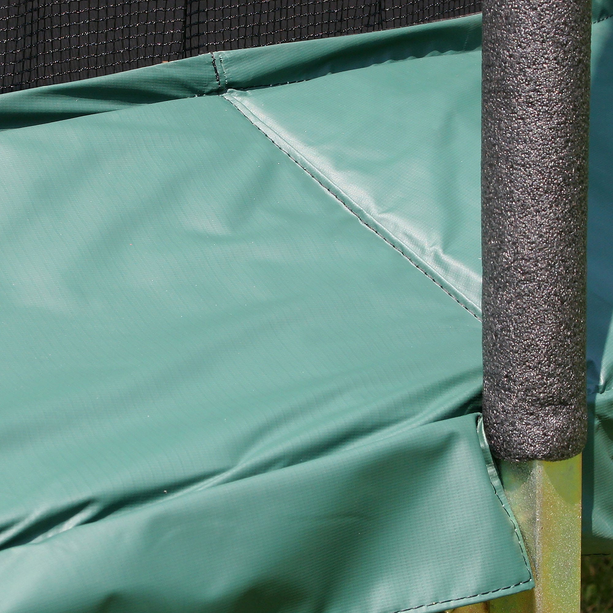Skywalker Trampolines 15 Foot Round Outdoor Trampoline & Safety Enclosure, Green