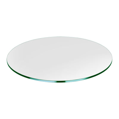 Dulles Glass 24" Round 1/4" Thick Glass Table Top w/ Flat Polished Edge (Used)