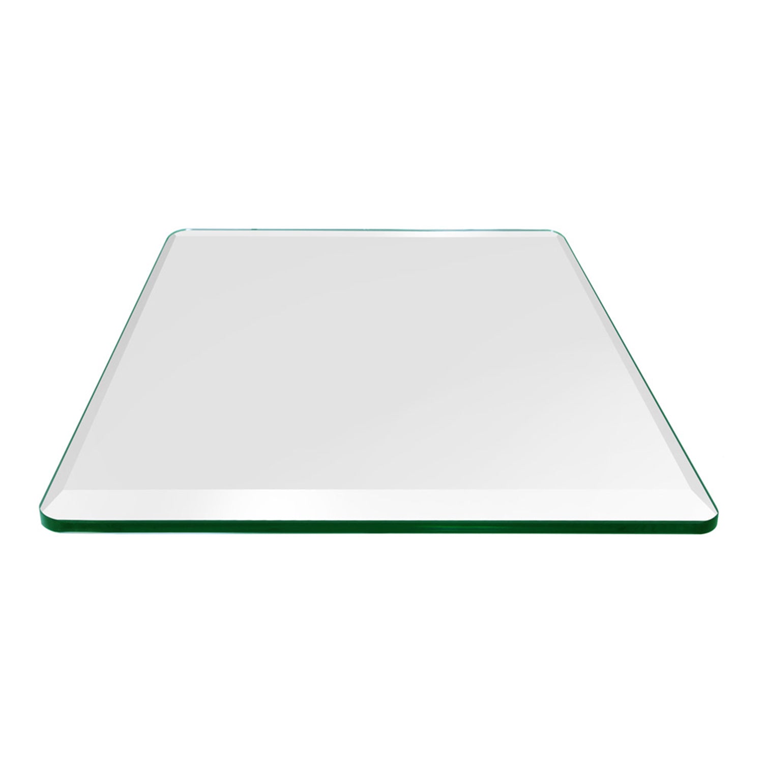 Dulles 30" Square Beveled Edge 1/2" Thick Tempered Glass Table Top (Open Box)