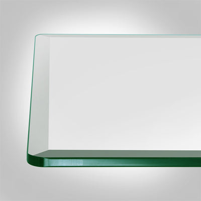 Dulles 30" Square Beveled Edge 1/2" Thick Tempered Glass Table Top (Open Box)