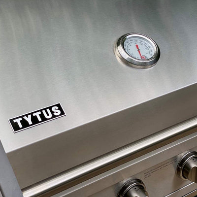 TYTUS Charcoal Grey Stainless Steel 4 Burner Liquid Propane Free Standing Grill