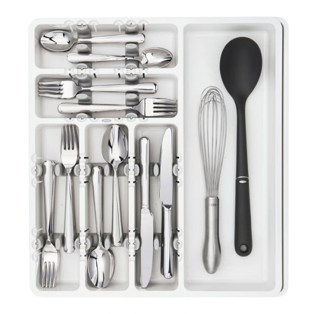 OXO Good Grip Large Expandable Utensil Storage Organizer, White (Open Box)